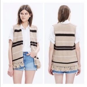 Madewell Coastward Fringe Sweater-vest